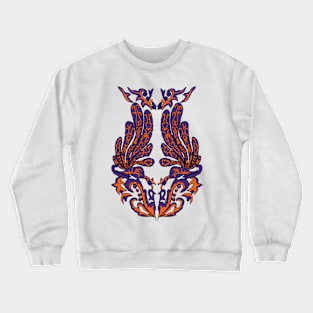 indic peacock pattern Crewneck Sweatshirt